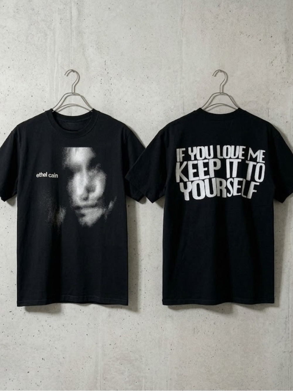 Ethel Cain Tour Black Graphic Tee - 'Keep It To Yourself'